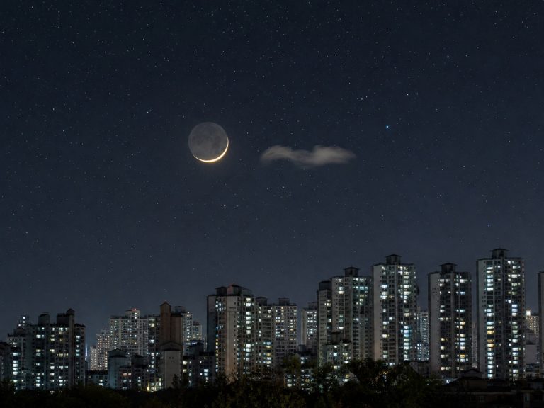 이날 올라온 달 사진